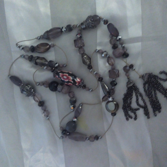 Long Beaded Necklace - Picture 2 of 5